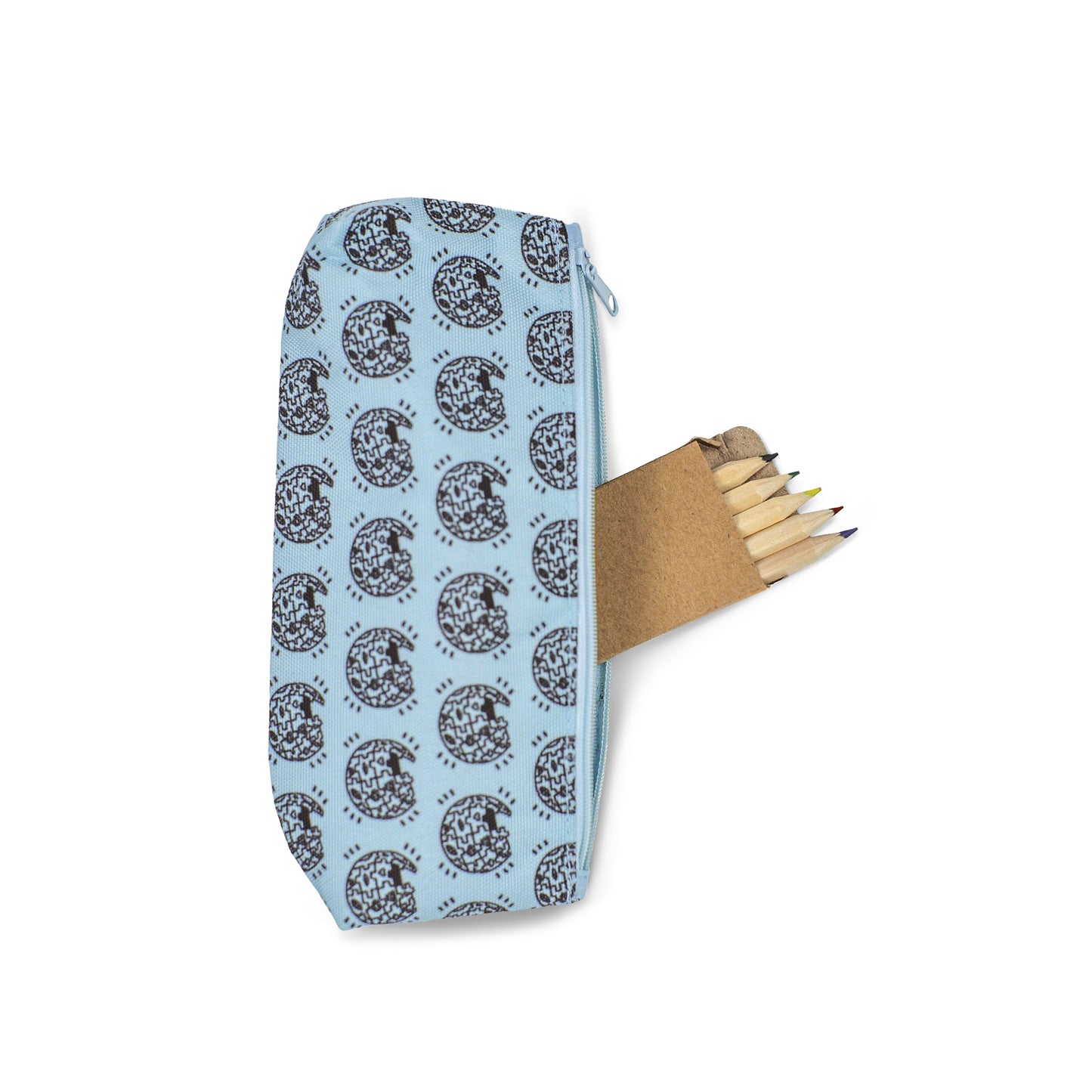 Wikipedia "World" Symbol Pencil Pouch and Coloring Book Set