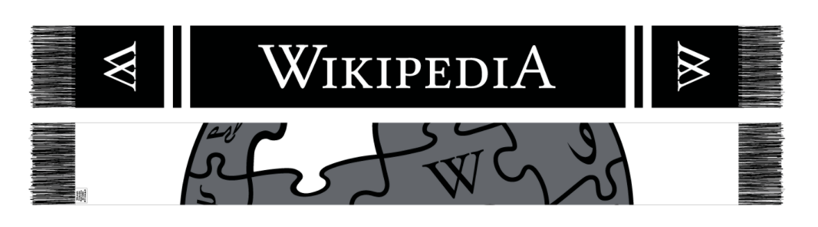 Wikipedia Black Scarf (Unisex)