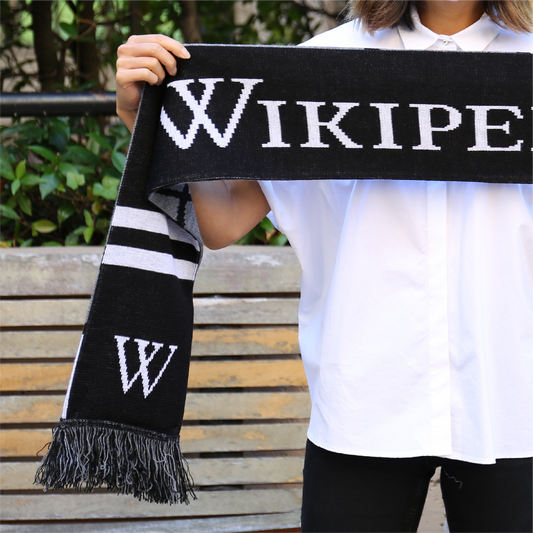 Wikipedia Black Scarf (Unisex)