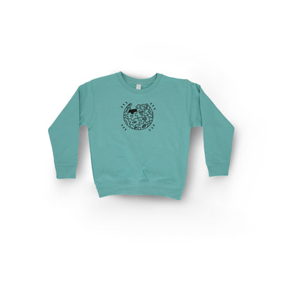 Wikipedia Toddler "Puzzle Globe" Symbol Sweatshirt