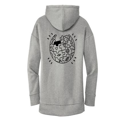 Wikipedia "Puzzle Globe" Symbol Women's Hoodie